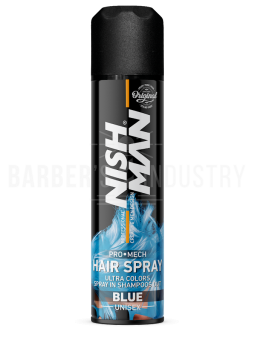 NISHMAN Спрей-краска для волос MECH SPRAY - BLUE 150 ML