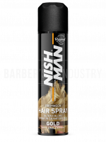 NISHMAN Спрей-краска для волос MECH SPRAY - GOLD 150 ML