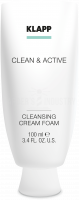 KLAPP CLEAN&ACTIVE Cleansing Cream Foam  Очищающая крем-пенка 100мл