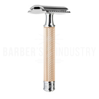 MUEHLE Т-образная бритва TRADITIONAL, розовое золото, closed comb